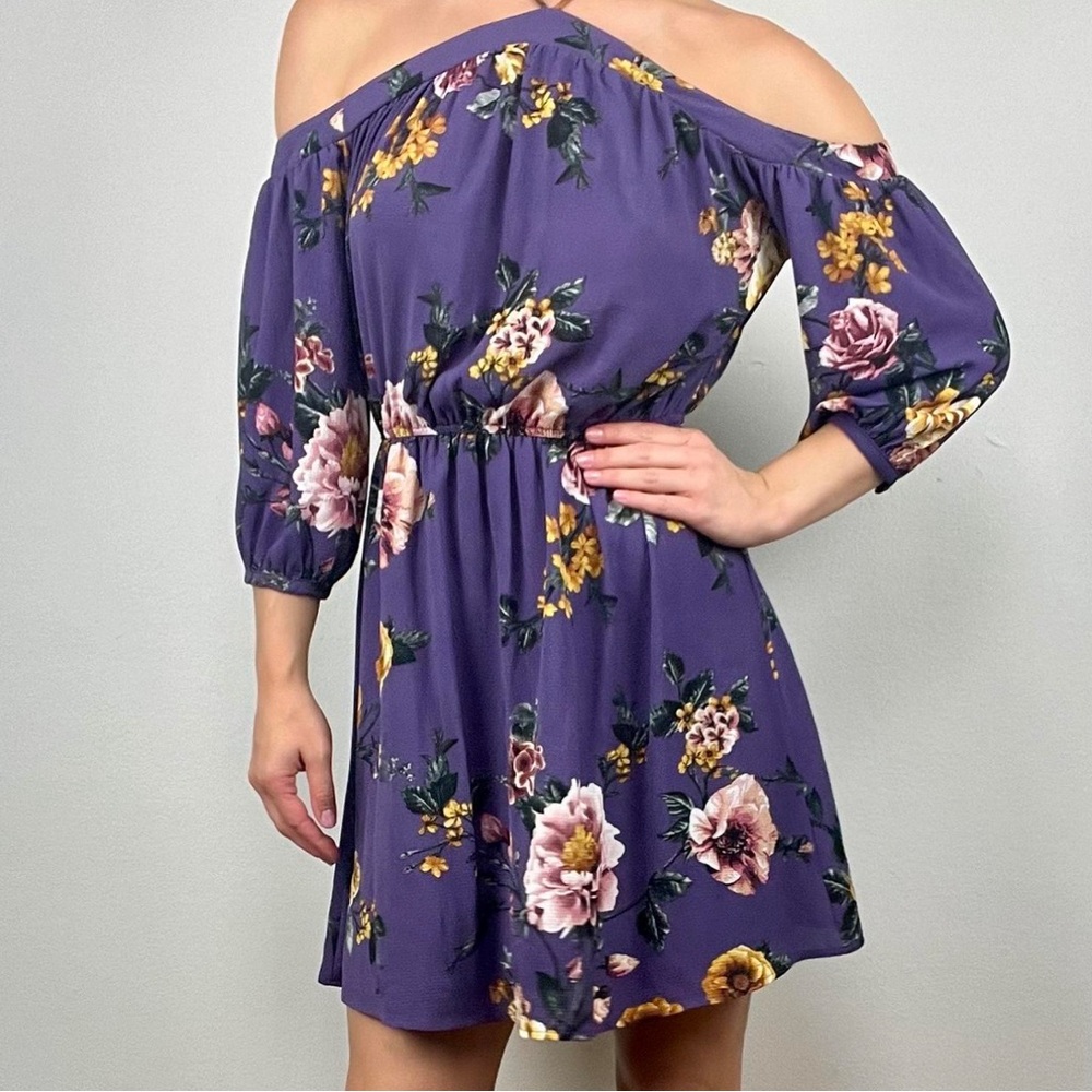 Miami Purple floral dress.